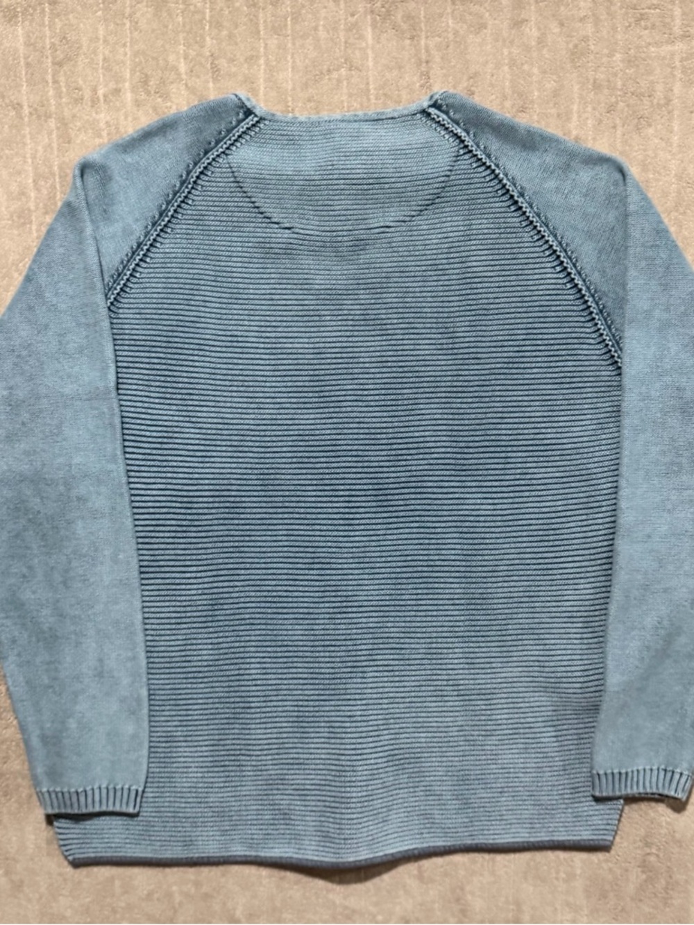 Carbon 2 Cobalt Sweater Men’s Large Waterman Henley Ribbed Heavyweight Pullover - Picture 2 of 7